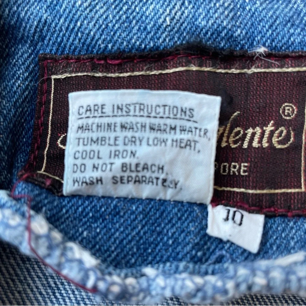 Vintage Sergio Valente Long Denim Jacket 3/4 Sleeve - Picture 16 of 16